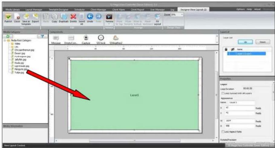 Macromedia Flash 2003 File Edit View Insert Help Movie Library Layout Manager Simultible Design Schedule Close Manage Client Alt Client Repeat Start Manage Img Designer View Layout (Q) Options Help About Favorites Caption Close Save at Export Template Copy Duplicate Delete Select Undo Linear Preview…
