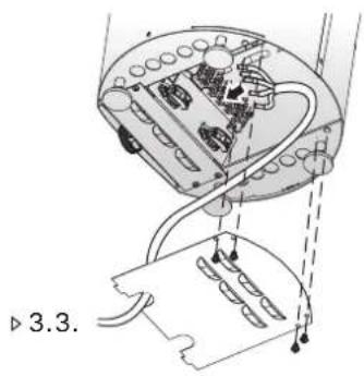 HARVIA Cilindro Plus PP70SP HPP700400SP - Anschluß des Steuergerätes und der Fühler (PP-E) - 3