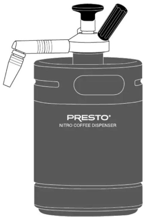 Presto Nitro 02939 - Dispensador para el café nitrógeno - 1