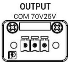 OUTPUT COM 70V25V