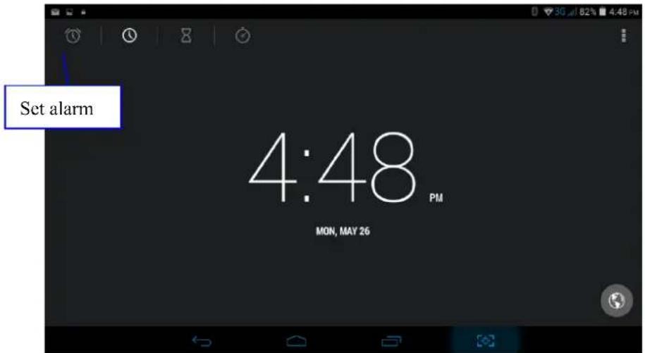 Set alarm 4:48 PM MON, MAY 26