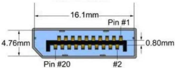 16.1mm Pin #1 4.76mm 0.80mm Pin #20 #2