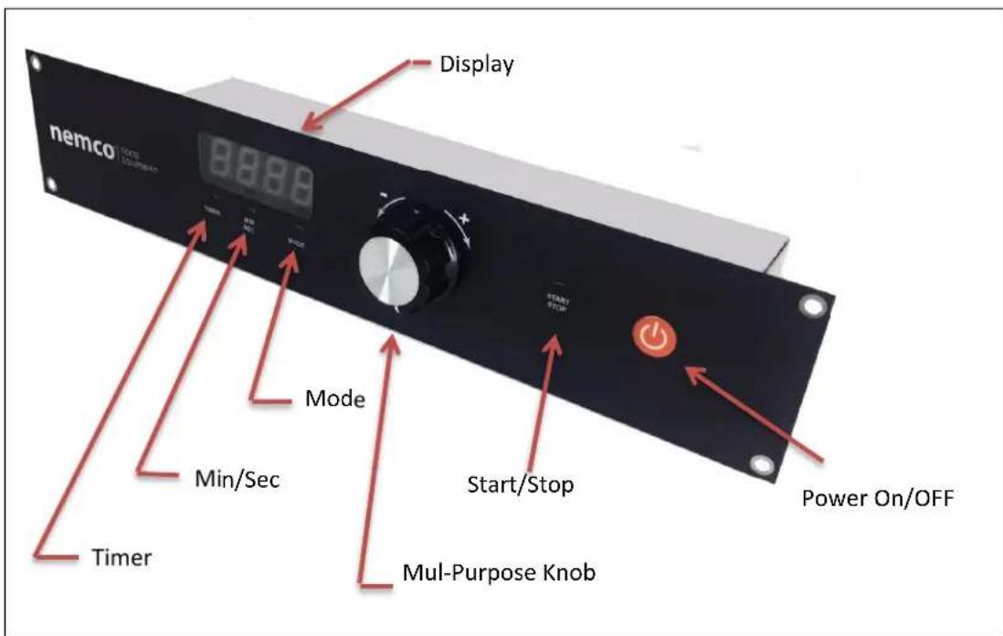 nemco Display 8888 Mode Min/Sec Timer Start/Stop Power On/OFF Mul-Purpose Knob