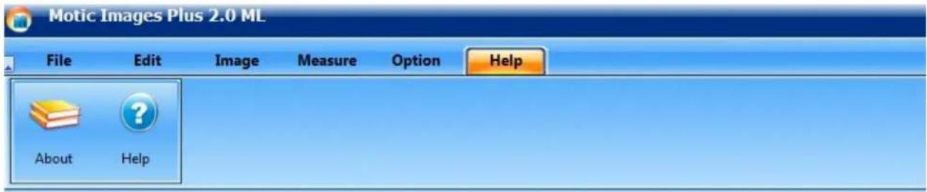 Motic Images Plus 2.0 ML File Edit Image Measure Option Help About Help
