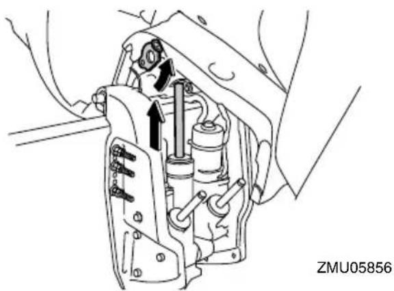 YAMAHA F350A (2019) - Procedure for tilting down (power trim and tilt models) - 1