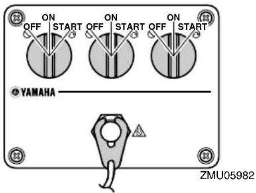 ON OFF START OFF START OFF START YAMAHA ZMU05982