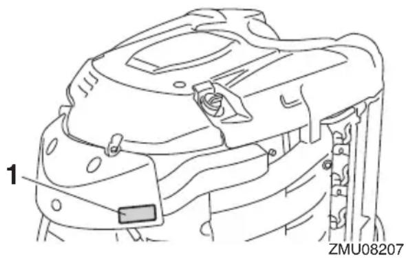 YAMAHA F350A (2019) - Approval label of emission control certificate - 1