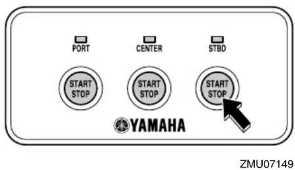 PORT CENTER STBD START STOP START STOP START STOP YAMAHA ZMU07149
