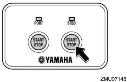 PORT STBD START STOP START STOP YAMAHA ZMU07148