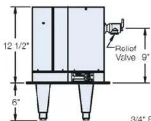 12 1/2" 6" Reliof Valve 9" 3/4" P