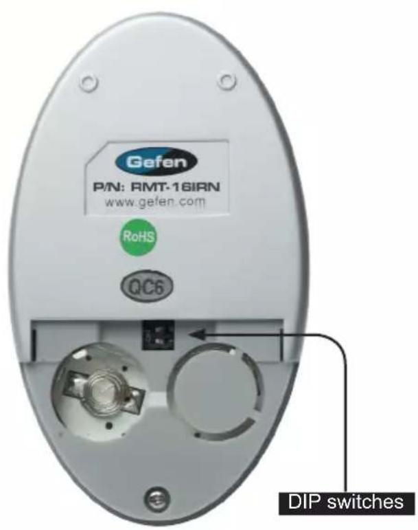 Gefen P/N: RMT-16IRN www.gefen.com RoHS QC6 DIP switches