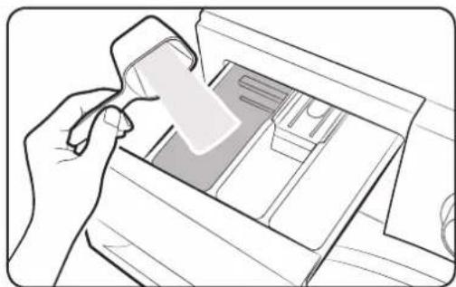 SAMSUNG WW8SJ4260GS - To apply washing agents to the detergent drawer - 1