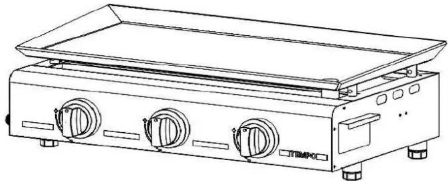 Vitrokitchen PG320IB - D4. Encendido de la plancha manual - 1