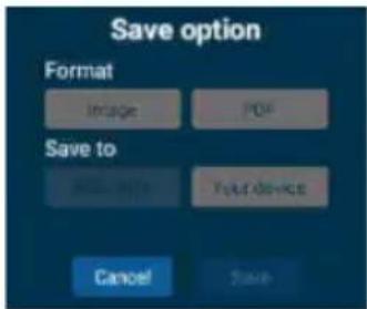 Save option Format Image PDF Save to OK/Cancel FULL-CHANGE Cancel Save