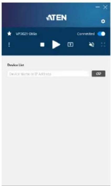 ATEN VP2021-000s Connected Device List Device Name or IP Address