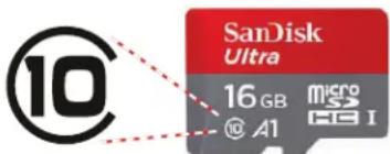 10 SanDisk Ultra 16 GB @ A1 micro I GB