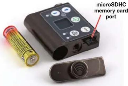 microSDHC memory card port