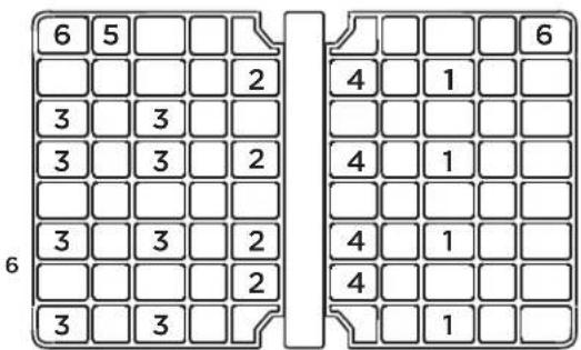 6 5 3 3 3 3 2 3 3 2 3 3 2 3 3 6 4 1 4 1 4 1 4 1 1