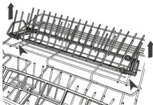 Technical line drawing of a reinforced concrete structure with rebar framework and upward force arrows (no text or symbols)