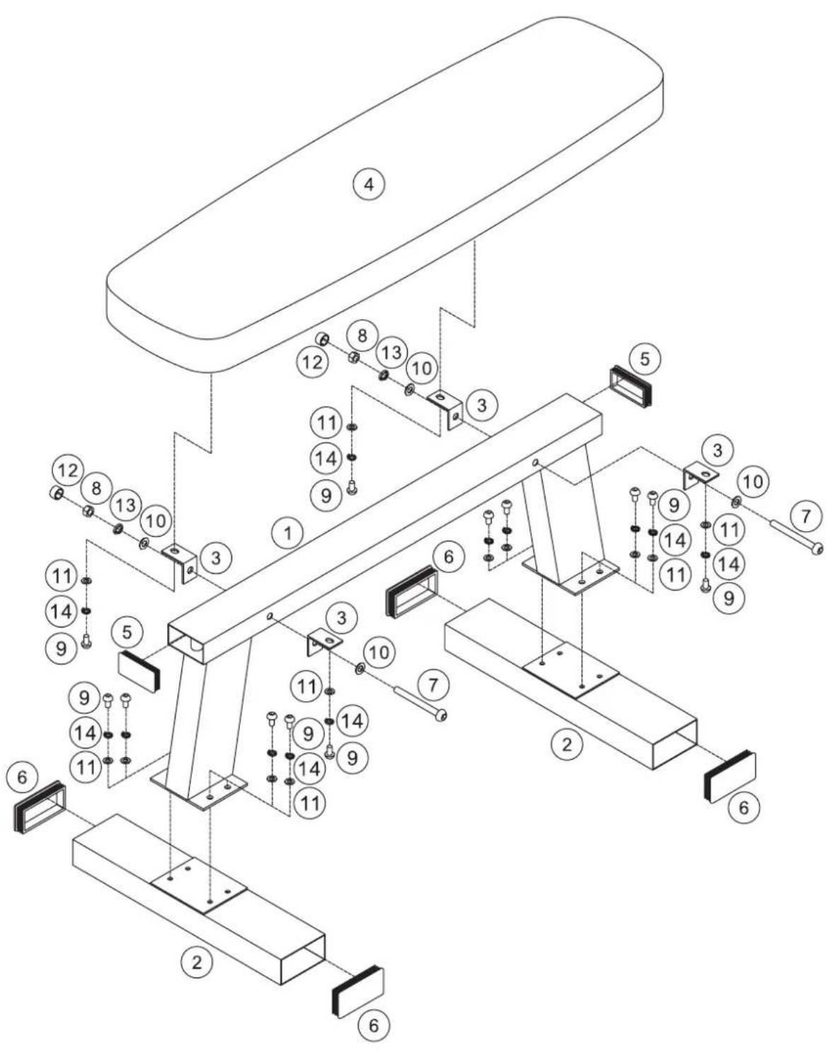 Technical diagram of a mechanical assembly with numbered components for identification