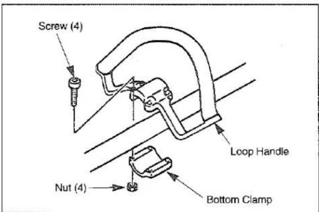 Screw (4) Loop Handle Nut (4) Bottom Clamp