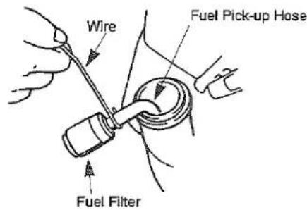 Wire Fuel Pick-up Hose Fuel Filter
