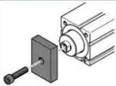 Festo EPCC-BS-32-50-3P-A - Fijar al vástago el elemento adosado - 6