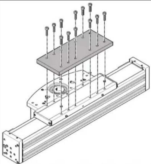 Festo ELCC-TB-KF-90-200-0H-P0-CR - Fijación del eje - 1