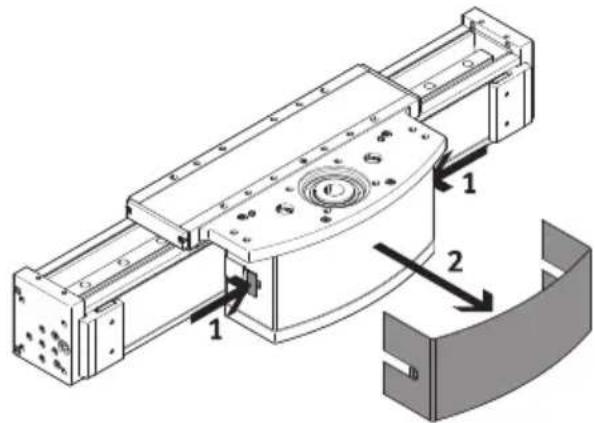 Festo ELCC-TB-KF-90-200-0H-P0-CR - Eliminación de las partículas de abrasión en el cabezal de accionamiento - 1