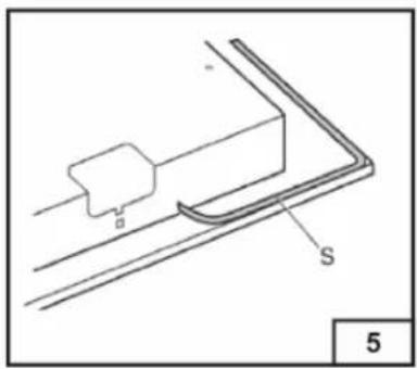 Pure mechanical diagram showing a lever and spring mechanism without any text or symbols