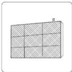 Simple 3D grid pattern with no text, numbers, or symbols