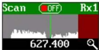Scan OFF Rx1 627.400