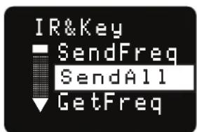 IR&Key SendFreq SendAll GetFreq