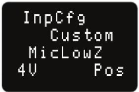 InpCfg Custom MicLowZ 4V Pos
