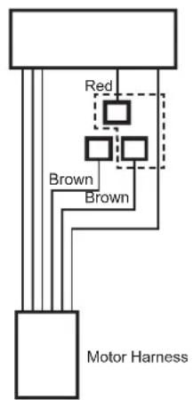 Red Brown Brown Motor Harness