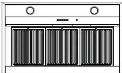 Front view of a double-door air conditioner unit with three vertical slats (no text or symbols visible)