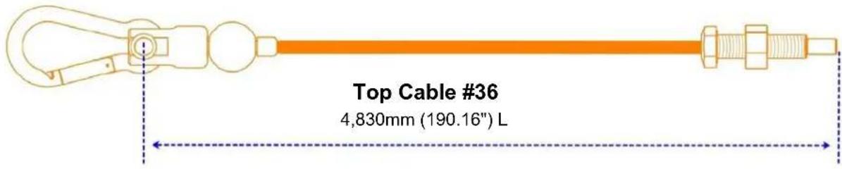 Top Cable #36 4,830mm (190.16") L