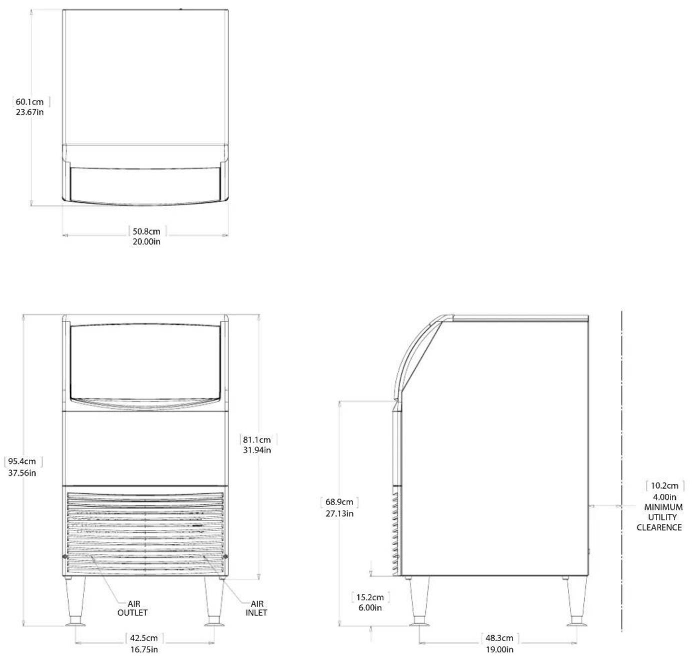 Scotsman CUR0715 - Cabinet Layout, CUR0920 - 1