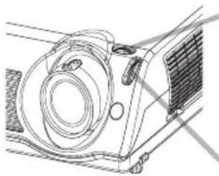 HITACHI PJTX10WAU - De Draaiknoppen voor het Verplaatsen van het Beeld Gebruiken - 1