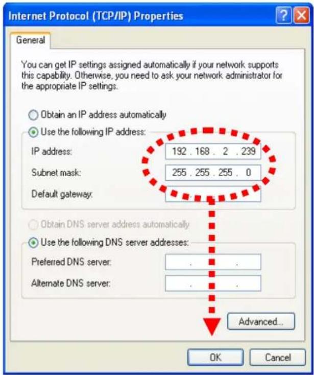 Internet Protocol (TCP/IP) Properties General You can get IP settings assigned automatically if your network supports this capability. Otherwise, you need to ask your network administrator for the appropriate IP settings. Obtain an IP address automatically Use the following IP address: IP address: 1…