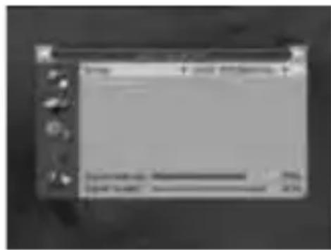 Scanned document interface with Chinese text and toolbar buttons, likely a software or system control panel