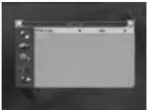 Computer monitor with control panel and status bar (no visible text or symbols)
