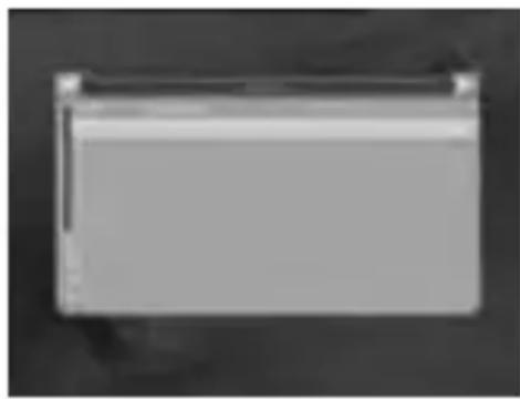 Blank rectangular object with rounded corners, no visible text or symbols