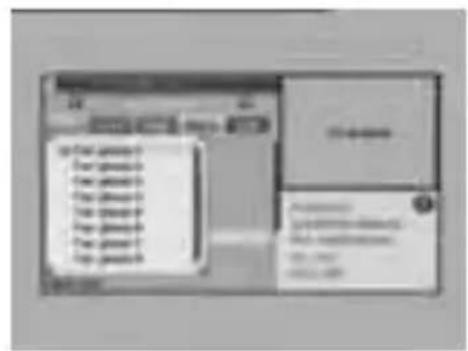 Screenshot of a software interface with a dropdown menu and text input fields, likely from an older application or system.
