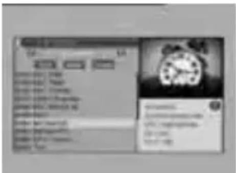 Scanned screenshot of a computer interface with Chinese text and a clock image showing time.