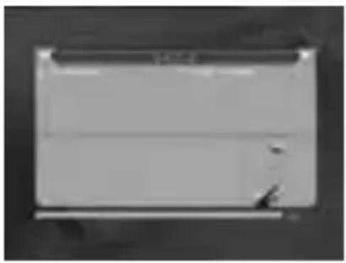 Blank white rectangular object with rounded corners and a horizontal line inside, no visible text or symbols.