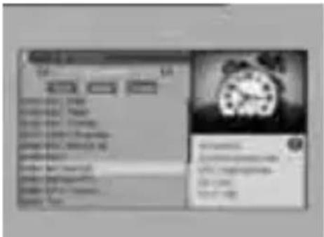Scanned screenshot of a computer interface with Chinese text and a circular clock image on the right.