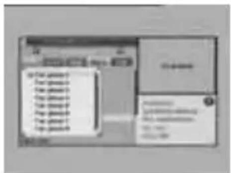 Screenshot of a software interface with a dropdown menu open, showing options like 'Open', 'Close', and 'Help'.