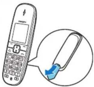 PHILIPS BeNear CD4912B - Telefoni konfigureerimine Käsitelefoni laadimine - 1