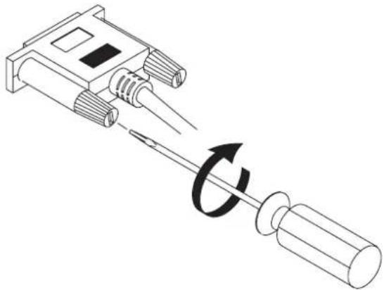 Diagram of a screwdriver with a rotating shaft, showing mechanical components without any text or symbols